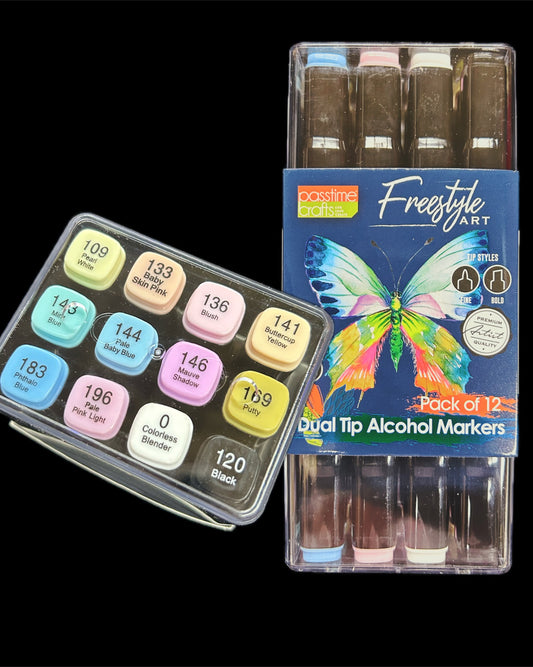 Duel Tip Alcohol Marker Set 8