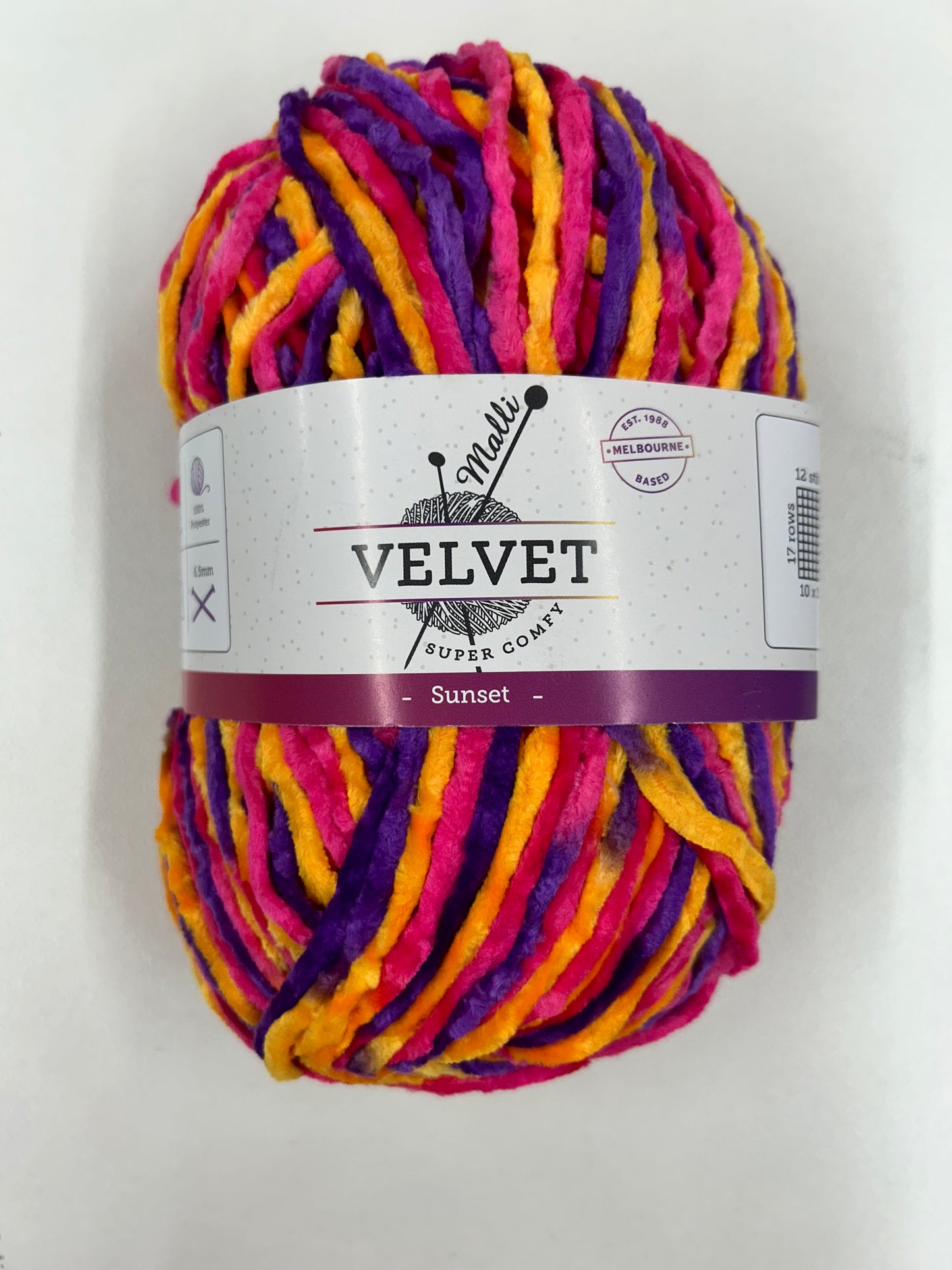 Velvet Multicolour Yarn Wool