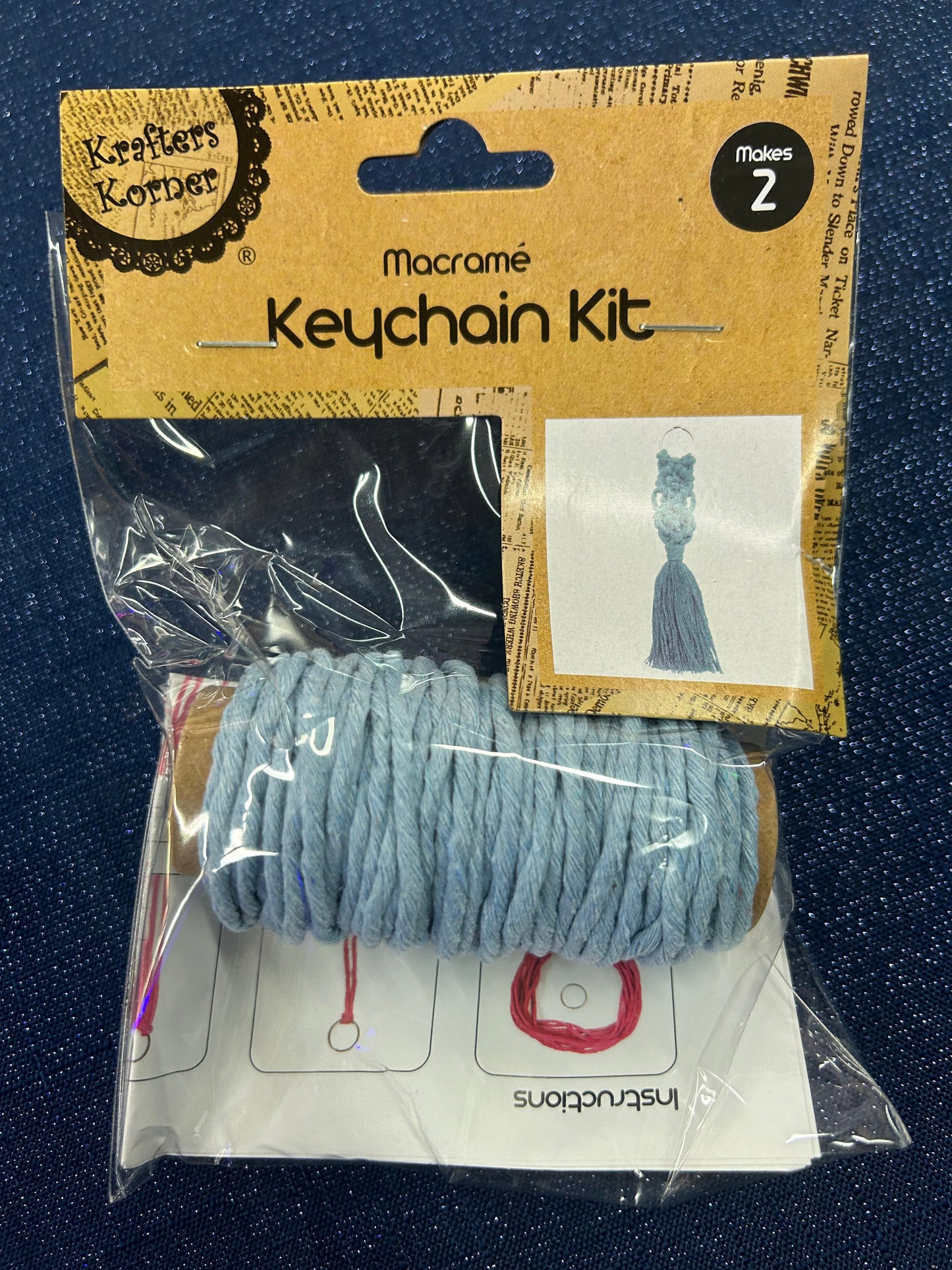 Macrame Plant Keyring Kit