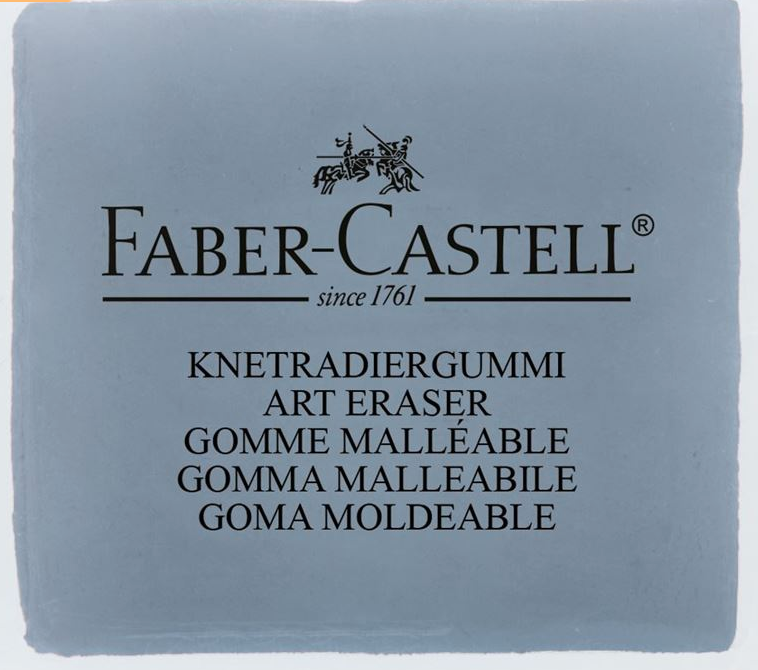 Kneadable Art Eraser, Grey in case