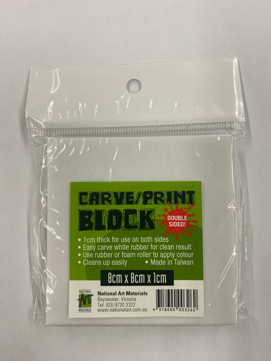 White Rubber Carve Printing Blocks