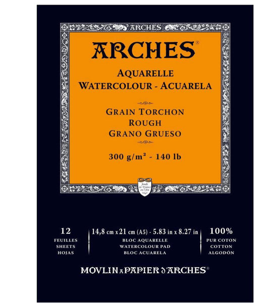 Arches Watercolour Medium 300gsm A3 Pad 12 Sheets