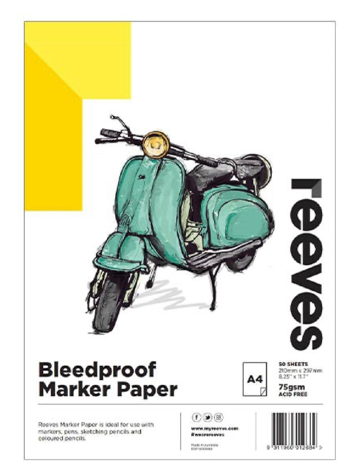 Bleedproof Marker Paper 50 Sheets 75gsm