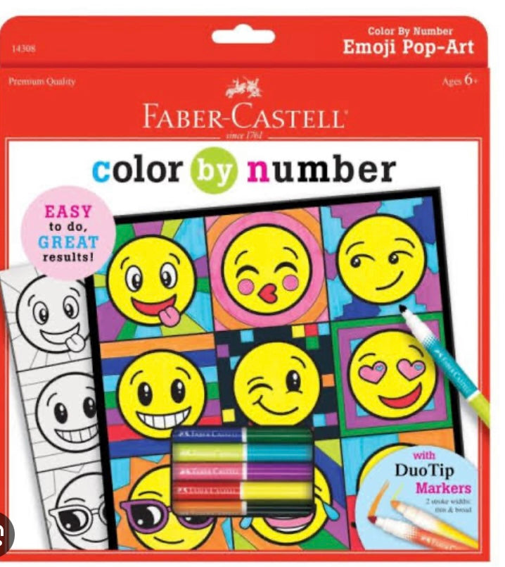 Colour by numbers Pop Art