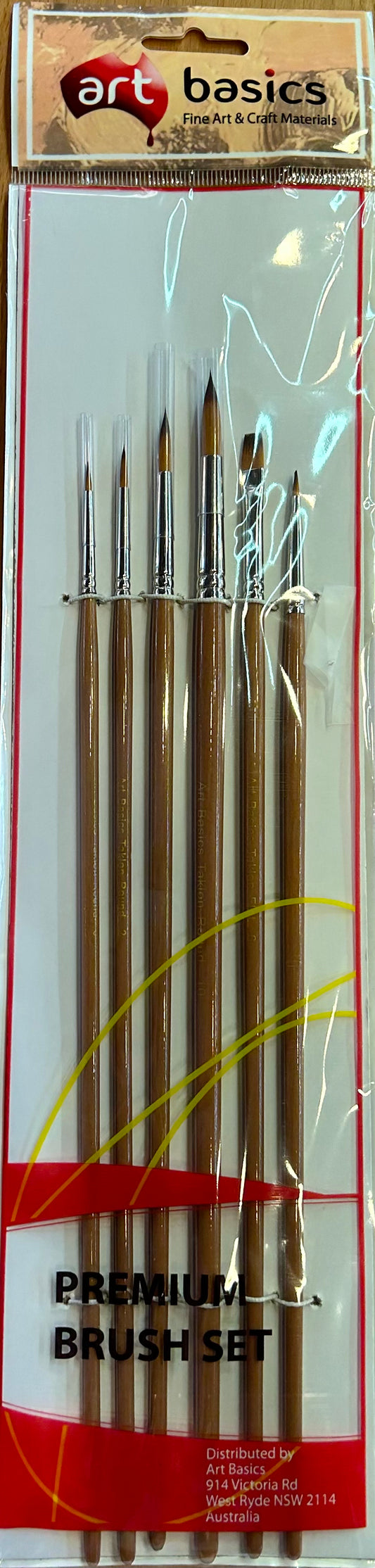 Golden Brown Synthetic Round 101-6 Set 6