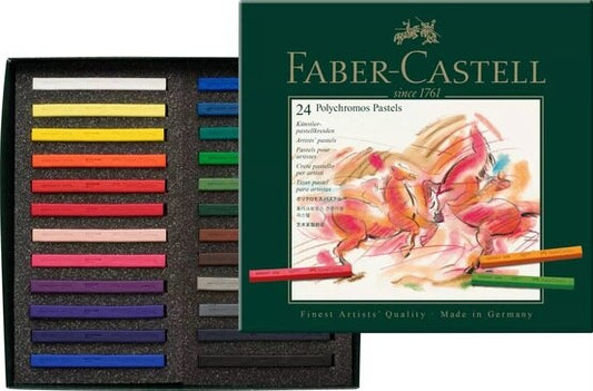 Polychromos Artists' Pastels, Assorted – Cardboard Box of 24