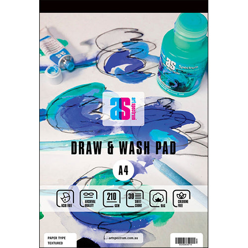 Draw & Wash Pad Textured 30 Sheets 210gsm