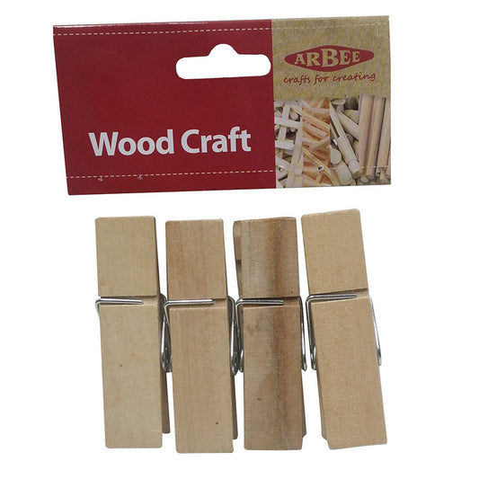 Wooden Pegs - Natural - Medium