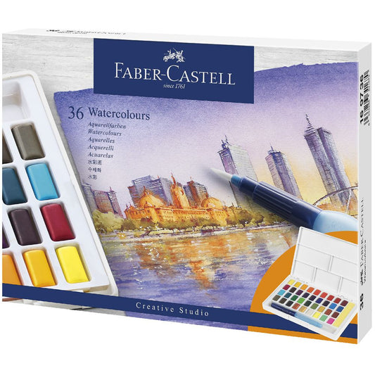 Faber Castell Creative Studio Watercolour Paint Kit – Set of 36