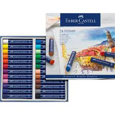Faber Castell Creative Studio Oil Pastels, Assorted – Cardboard Box of 24
