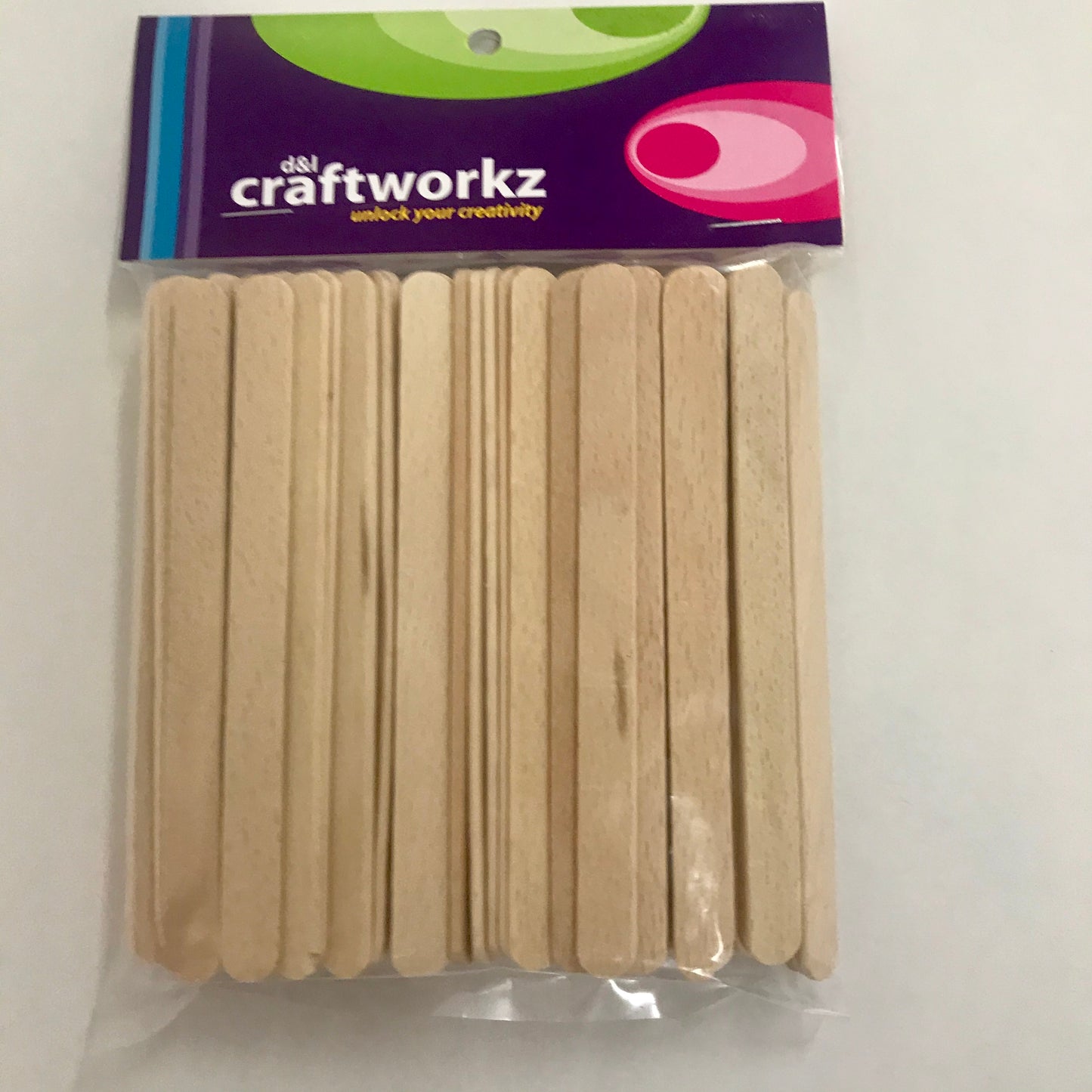 Natural Craft Sticks x 100pc
