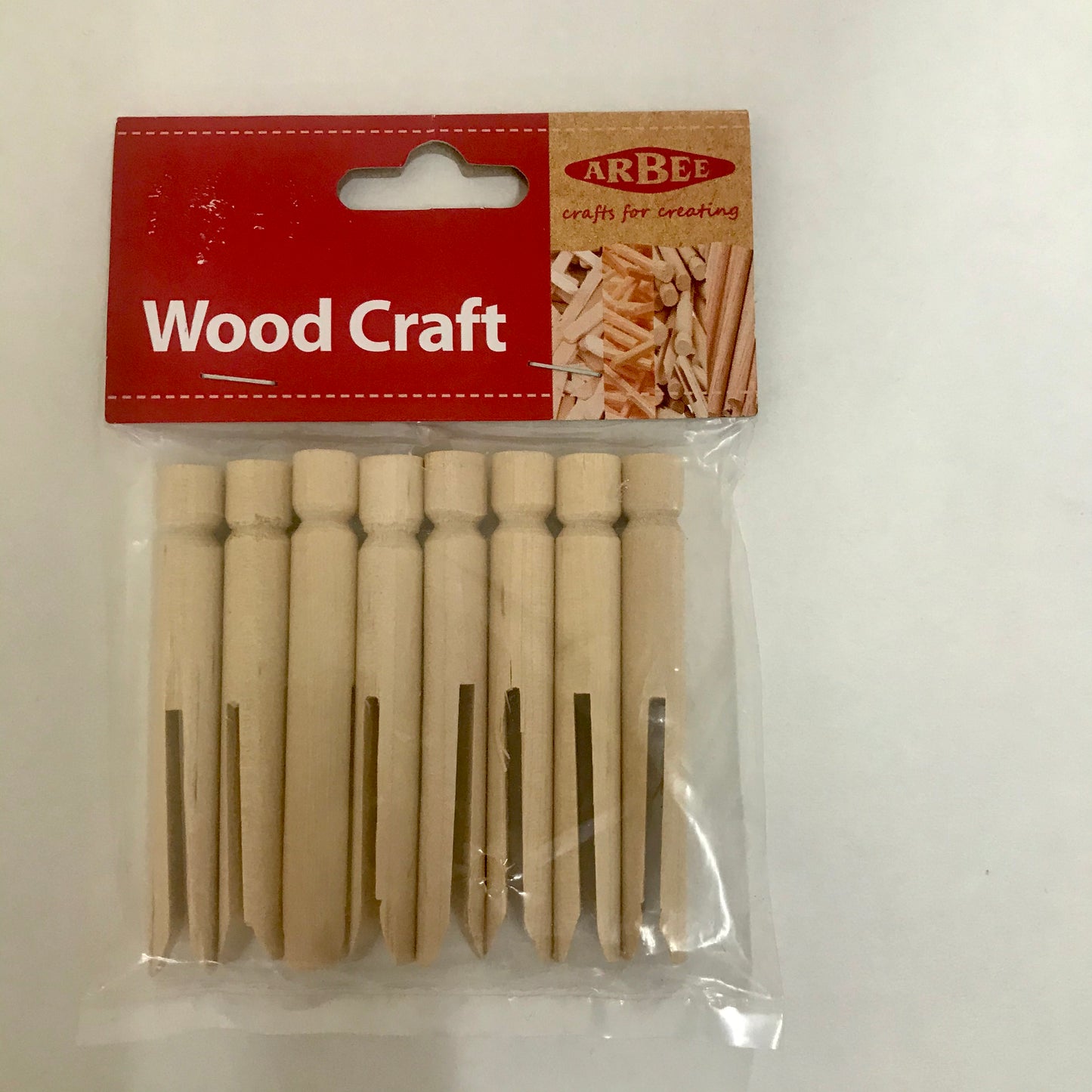 Dolly Pegs Wooden Small 60x7.5mm 8pc