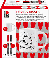 Marabu Love & Kisses Mug Kit