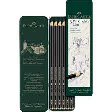 Faber Castell Matt Graphite Pencils -Tin of 6