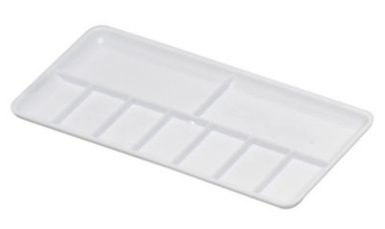 9 Well Plastic Rectangle Palette - Small