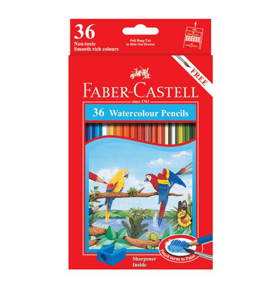 Watercolour Pencils, Assorted – Pack of 36