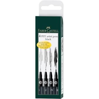 Faber Castell 4 Pitt Artist Pens