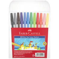 Faber Castell Fibre Tip Pens 12