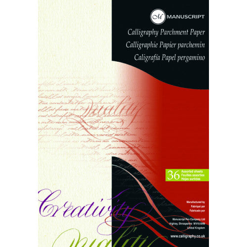 Calligraphy Parchment Paper - 36 Assorted Sheets