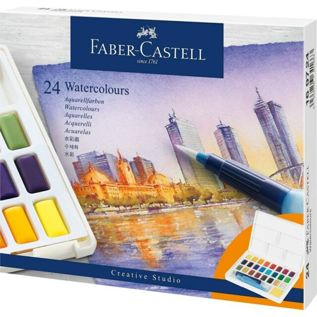 Faber Castell Creative Studio Watercolour Paint Kit – Set of 24