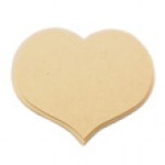 Timber Plaque Heart - 19cm