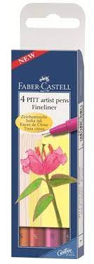 Faber Castell 4 Pitt Artist Fineliner Pens
